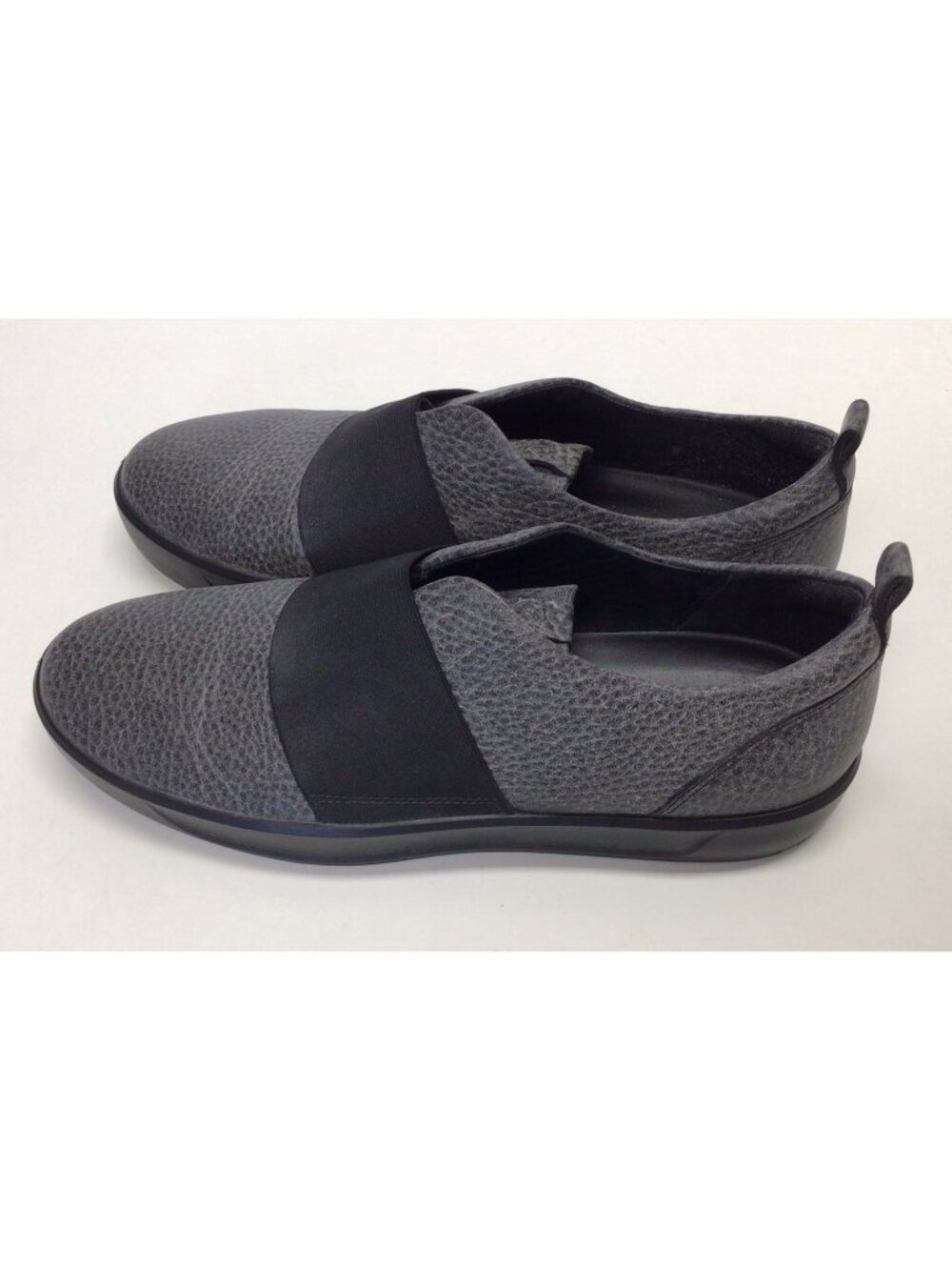 ECCO Women's Soft 7 Slip on Sneakers Size 42 EU US 11 Gray Leather Lightweight